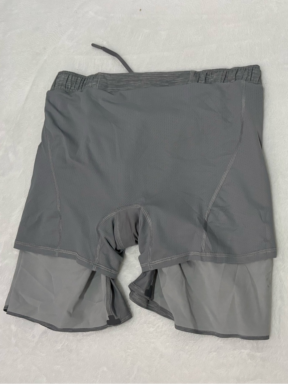 LULULEMON ATHLETICA Men's Performance Grey Athletic Shorts - Picture 9 of 12